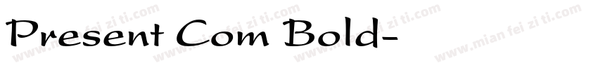 Present Com Bold字体转换